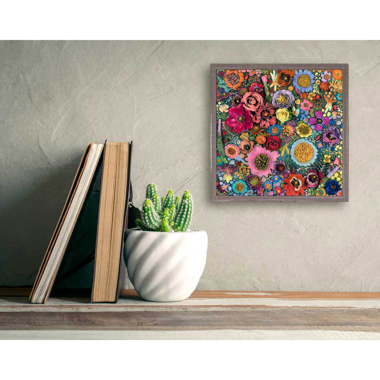 Flower Blossoms by Eli Halpin - Austin Tx Artist
Mini Framed Canvas Print 
6" x 6"