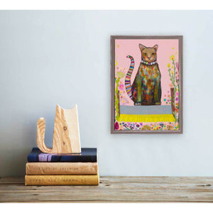 Feral Cat - Missy- Mini Framed Canvas Print by Eli Halpin