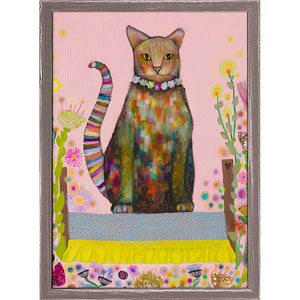 Feral Cat - Missy- Mini Framed Canvas Print by Eli Halpin