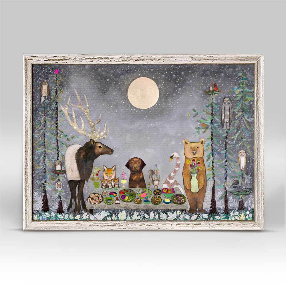 Moonlit Kingdom Mini Framed Canvas Print by Eli Halpin