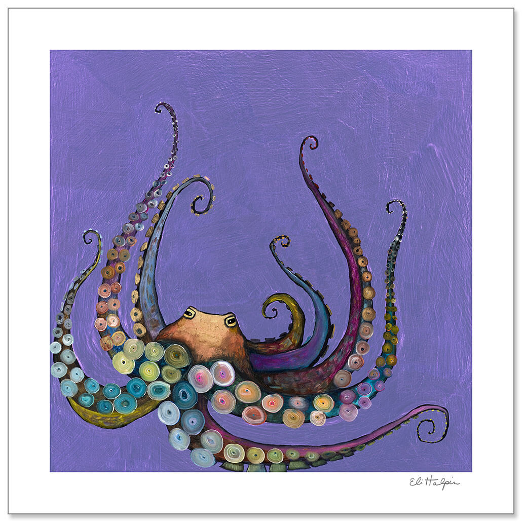 Octopus Tentacles Print by Eli Halpin + 12"x12" Paper