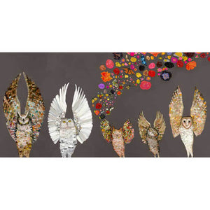 Owl Ballet Fall Canvas Print by Eli Halpin + 12"x24"