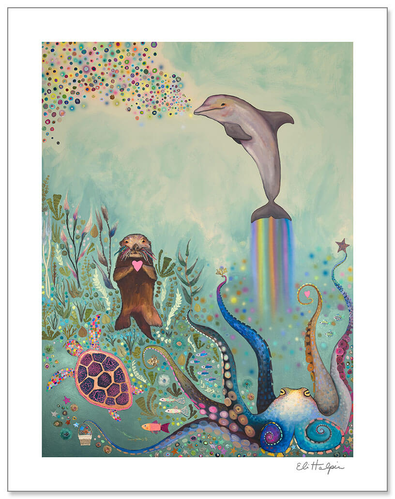 Seaweed Forest Print by Eli Halpin + Paper