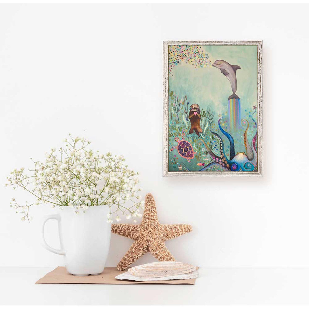 Seaweed Forest Mini Framed Canvas Print by Eli Halpin