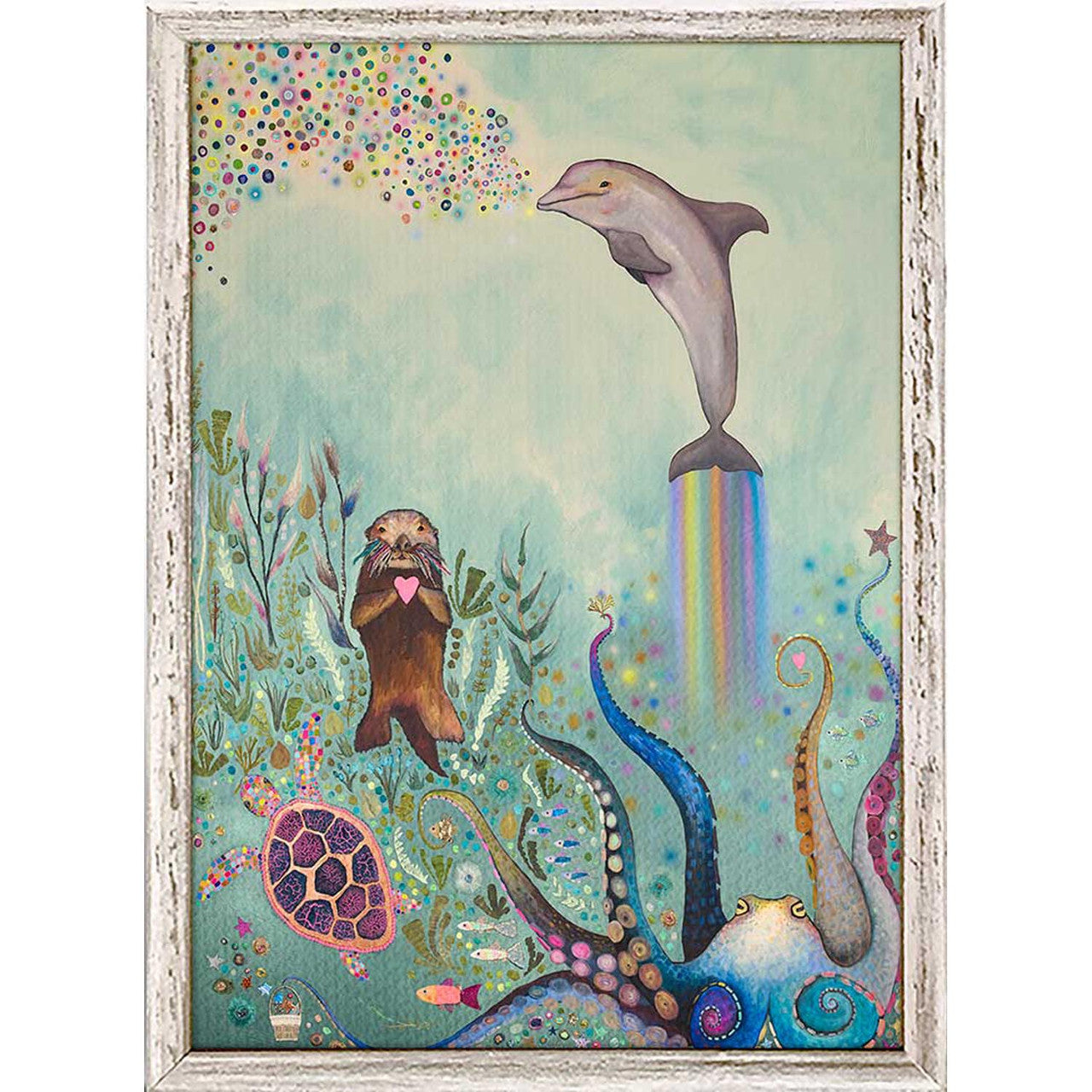 Seaweed Forest Mini Framed Canvas Print by Eli Halpin