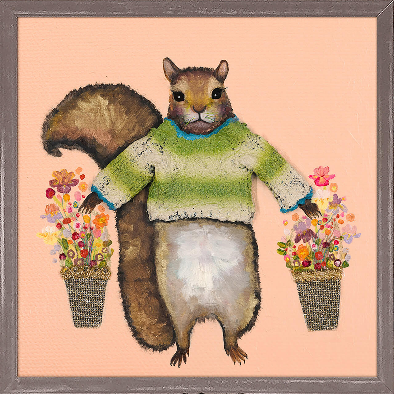 Squirrel in Green Sweater Print by Eli Halpin
Austin Tx Artist
Mini Framed Canvas Print