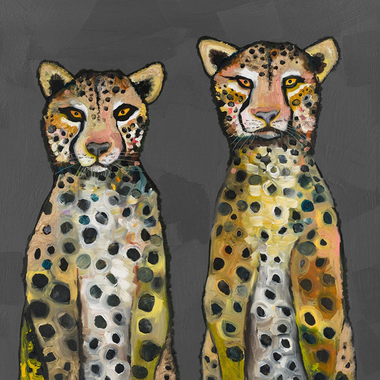 A band of brothers in jungle style- these cheetahs by Eli Halpin are sure to engage the viewer with their intense gazes.