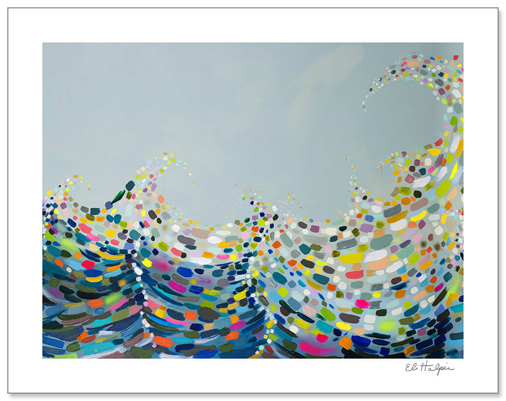 Waves Print by Eli Halpin + 11"x14" Paper