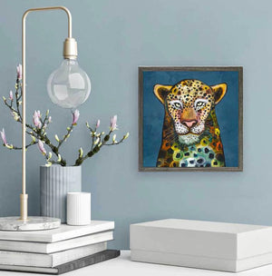 Wild Jaguar Mini Framed Canvas Print by Eli Halpin