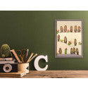 Prairie Dogs on Cream Mini Framed Canvas Print by Eli Halpin