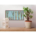Bunnies In the Woods Mini Framed Canvas Print by Eli Halpin