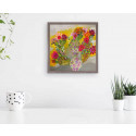 Cacti in Bloom Mini Framed Canvas Print by Eli Halpin