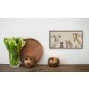 Cattle Dog and Crew Mini Framed Canvas Print by Eli Halpin