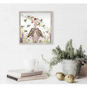 Ruby Throated Hummingbird Watch Mini Framed Canvas Print by Eli Halpin