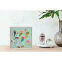 These mini masterpieces come ready to set on a shelf or hang on a wall.
