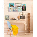 Floating Jellyfish Mini Framed Canvas Print by Eli Halpin