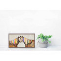 The tender touch of a cheek makes this scene of rainbow-maned horses emotional. Add this charming canvas wall art to your home for an added splash of color and nature design.