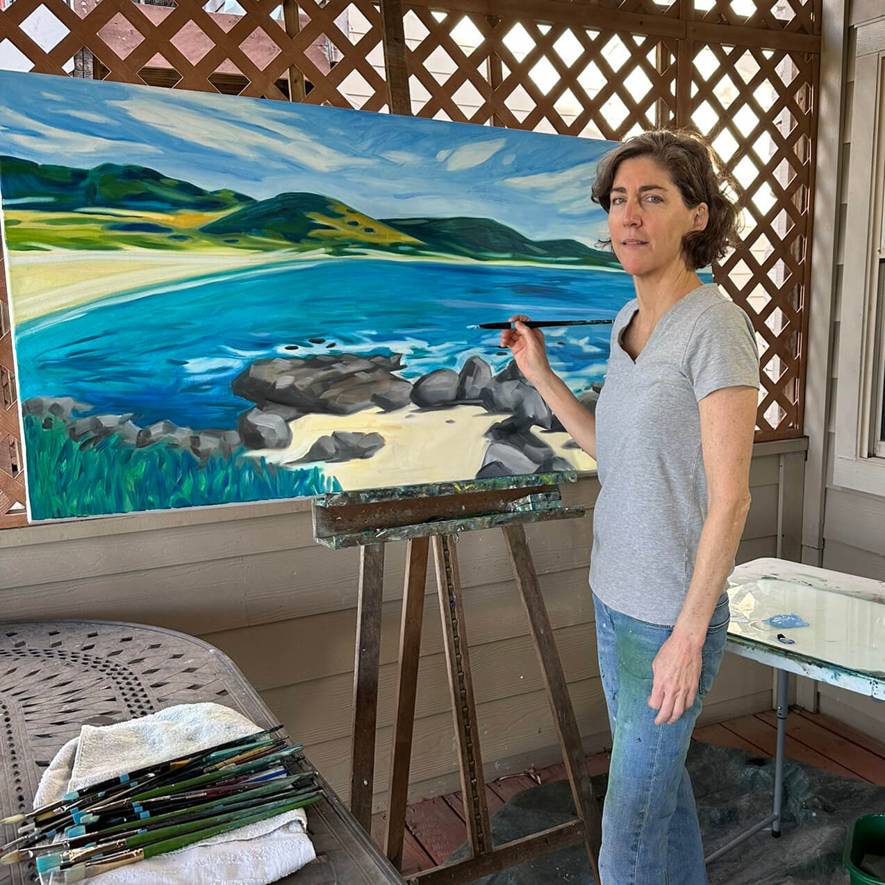 Pedernales Falls in Autumn by Elizabeth Compton