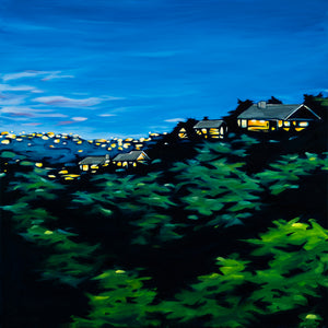 Dusk from Back Deck, Lost Creek by Elizabeth Compton