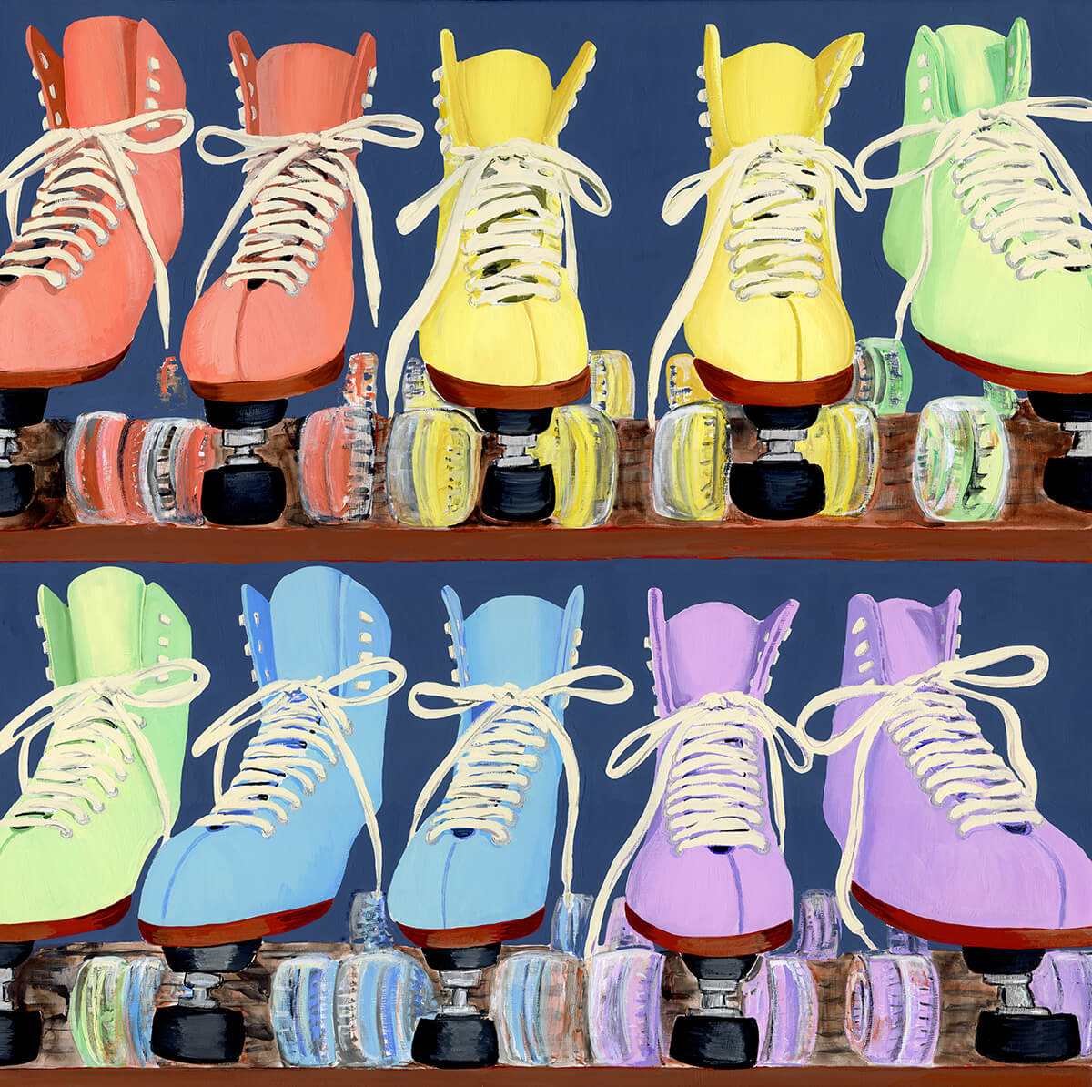 Colorful Skates by Emily Mercedes