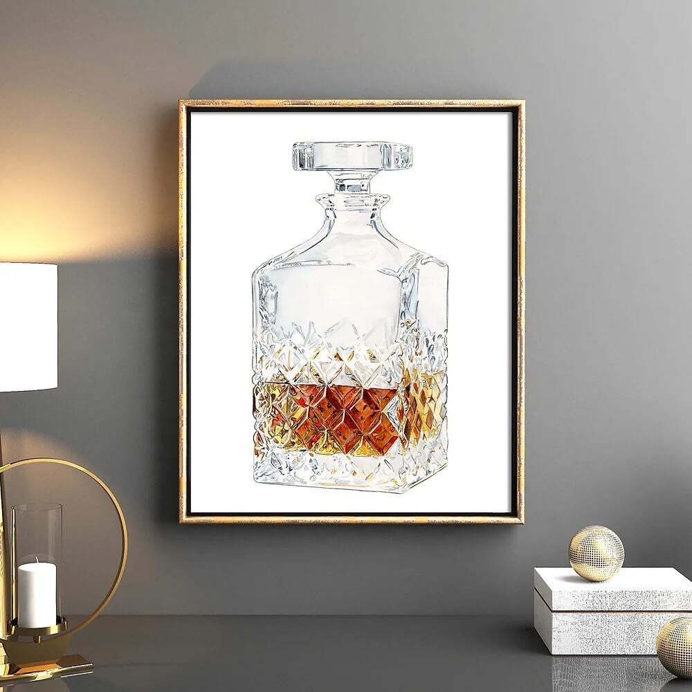 Decanter Print by Emily Mercedes