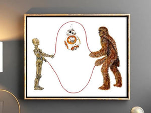 Star Wars Double Dutch Print  by Emily Mercedes + 11" x 14"