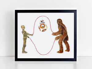 Star Wars Double Dutch Print  by Emily Mercedes + 11" x 14"