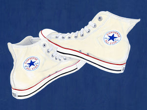 Chuck Taylors Print by Emily Mercedes
14”w x 11”h Print on watercolor paper & signed - unframed