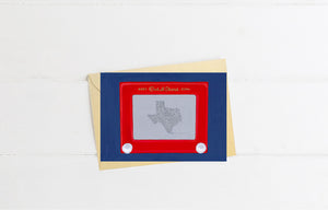 Etch-A-Sketch Greeting Card