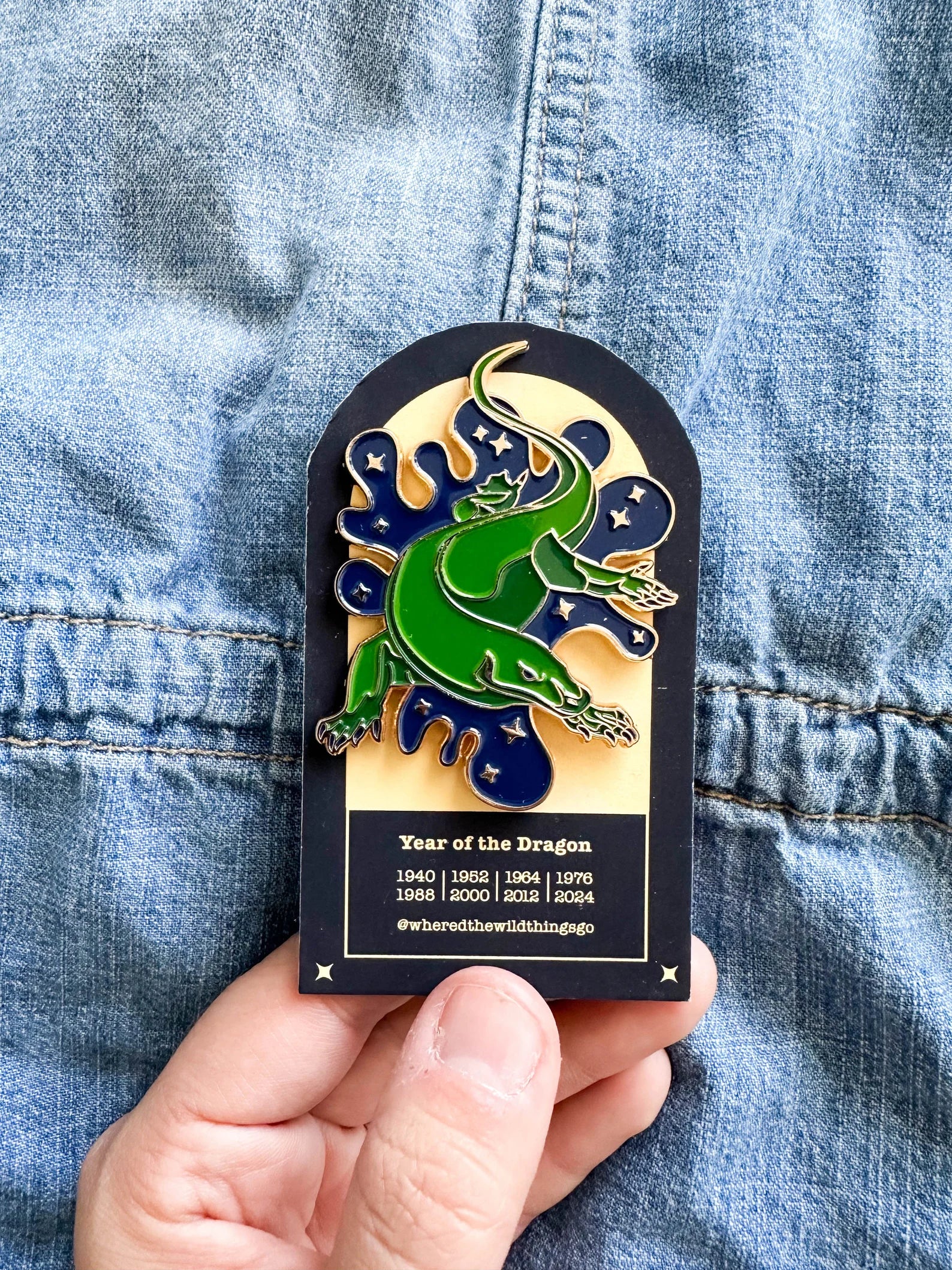 Year of the Dragon Pin by Emily Tolipova of Where’d The Wild Thing Go