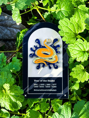 Year of the Snake Pin by Emily Tolipova of Where’d The Wild Thing Go