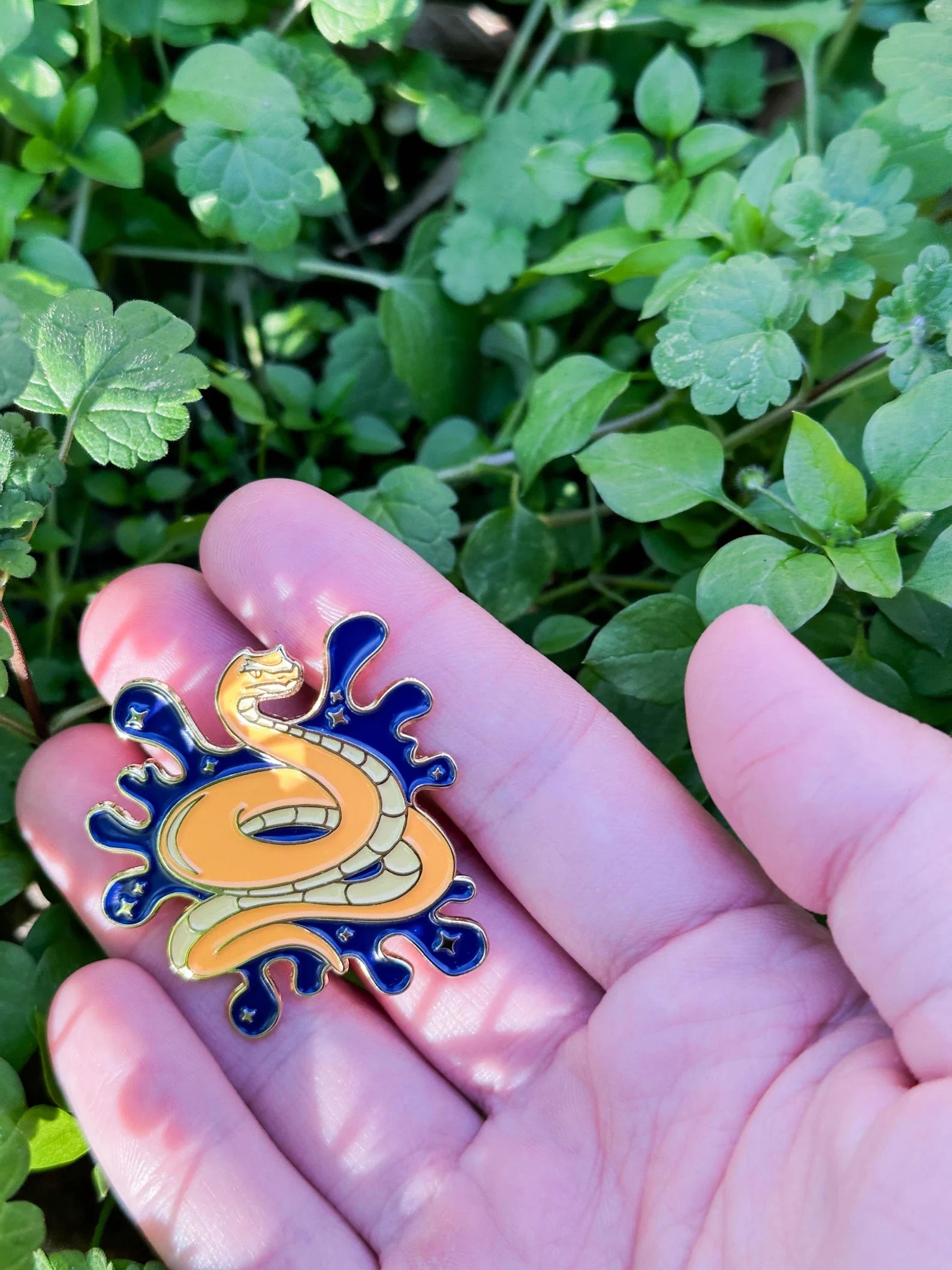 Year of the Snake Pin by Emily Tolipova of Where’d The Wild Thing Go