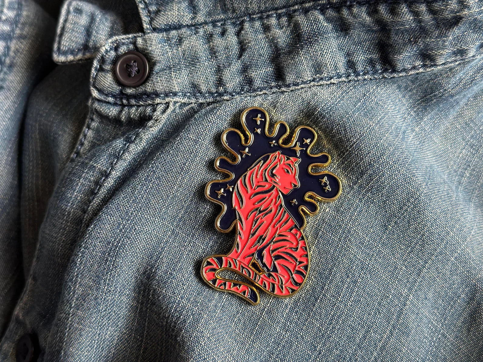 Year of the Tiger Pin by Emily Tolipova of Where’d The Wild Thing Go