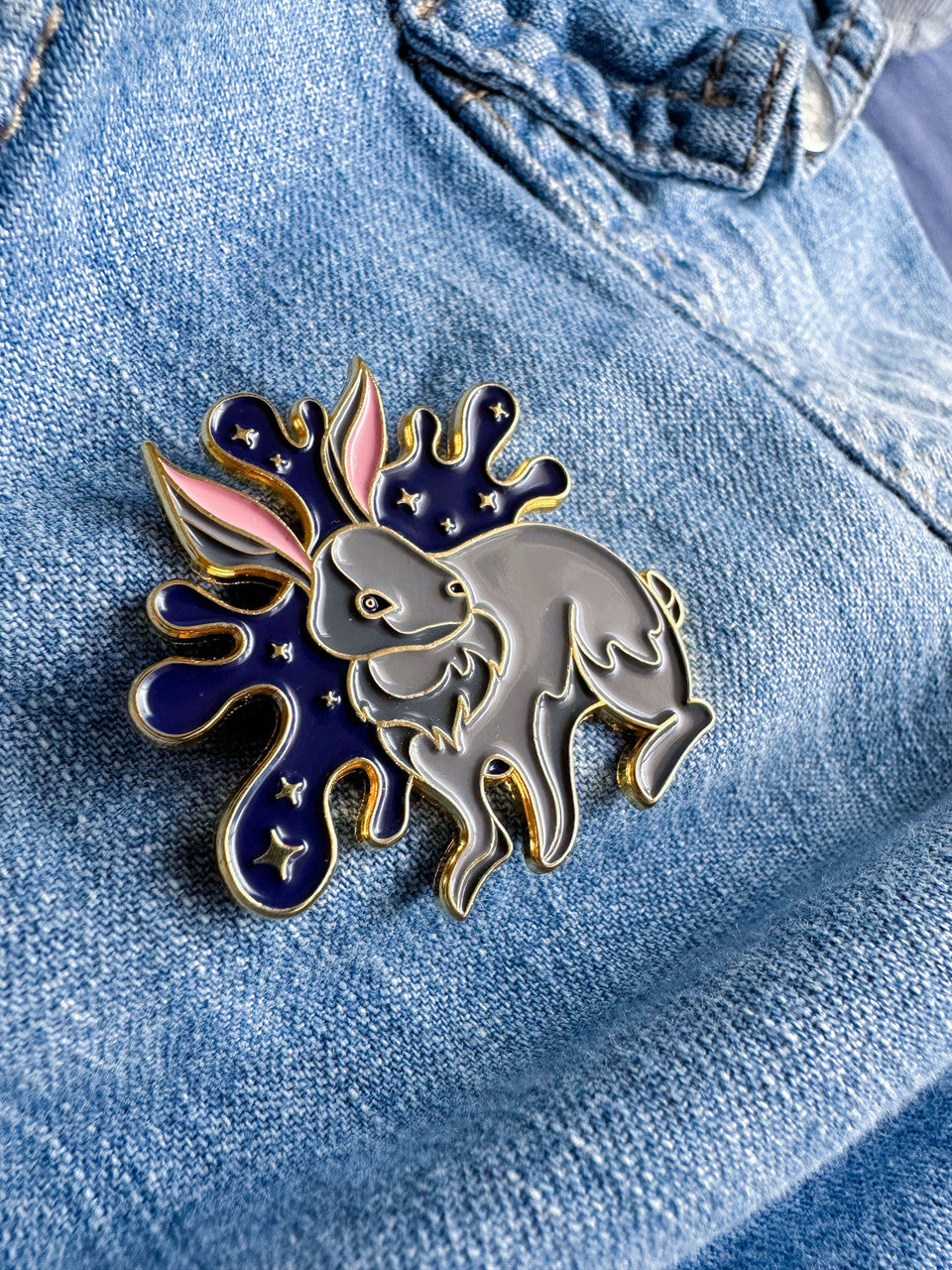 Year of the Rabbit Pin by Emily Tolipova of Where'd The Wild Things Go