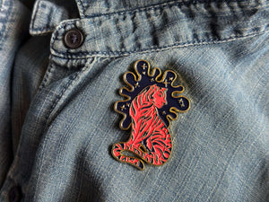 Year of The Tiger Pin by Emily Tolipova of Where’d The Wild Things Go