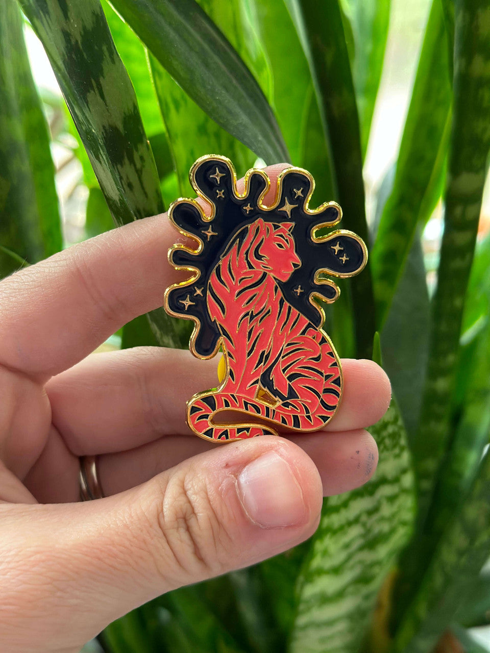 Year of The Tiger Pin by Emily Tolipova of Where’d The Wild Things Go