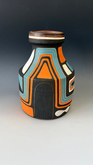 Geometric Designs Vase by Ephemeral Pottery