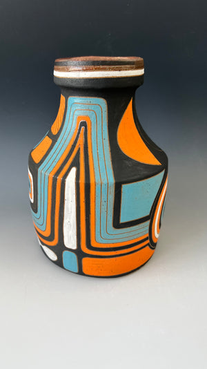 Geometric Designs Vase by Ephemeral Pottery