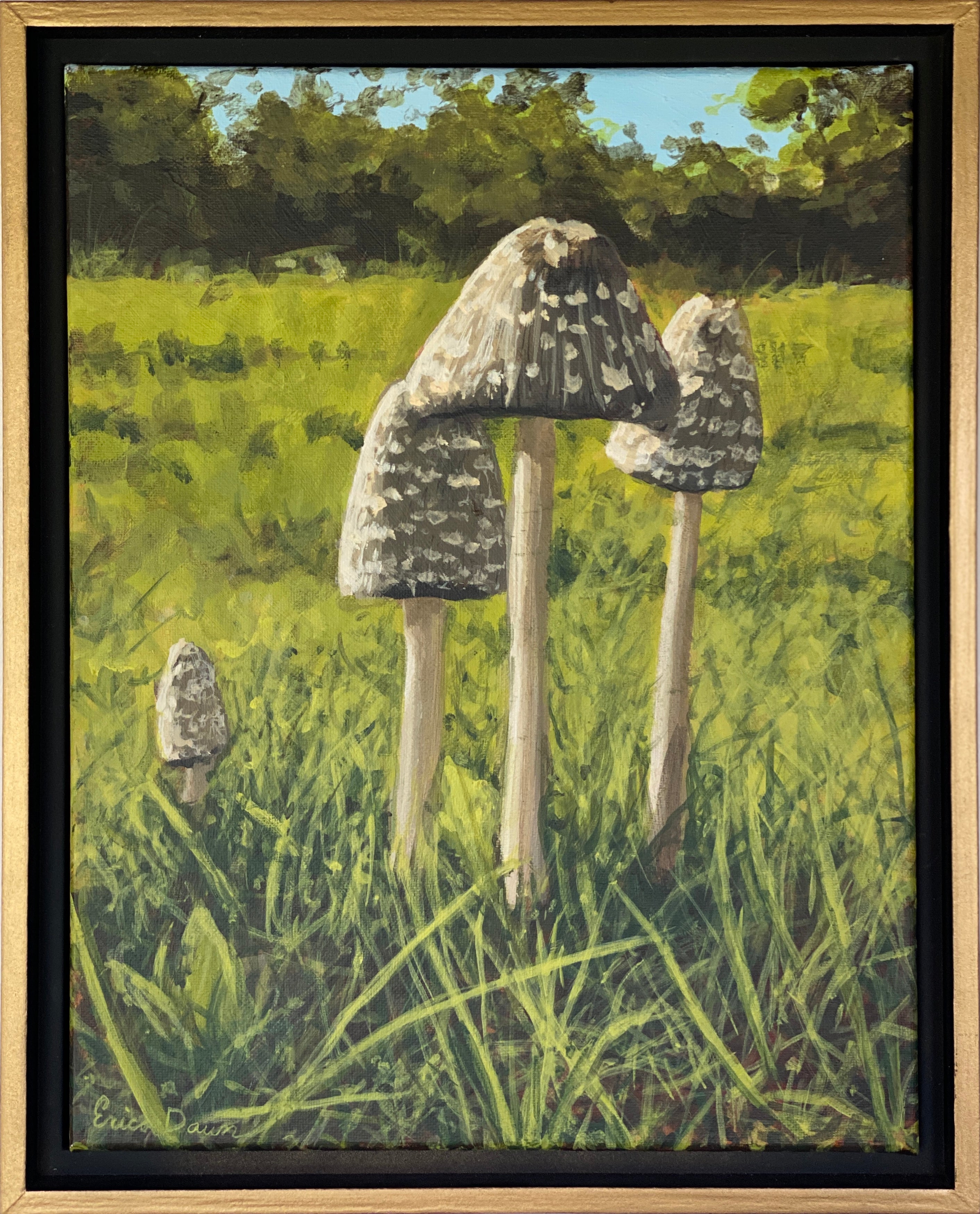 Inkcaps in the Sun by Erica Dawn Smith