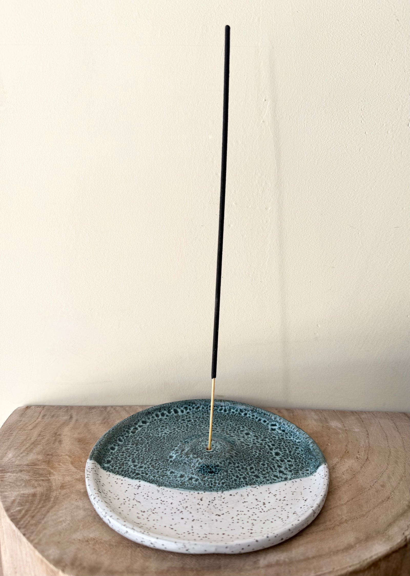 White Moss Incense Holder by Fig Tree Pots
