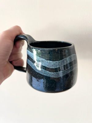 Blue Striped Mug by Fig Tree Pots