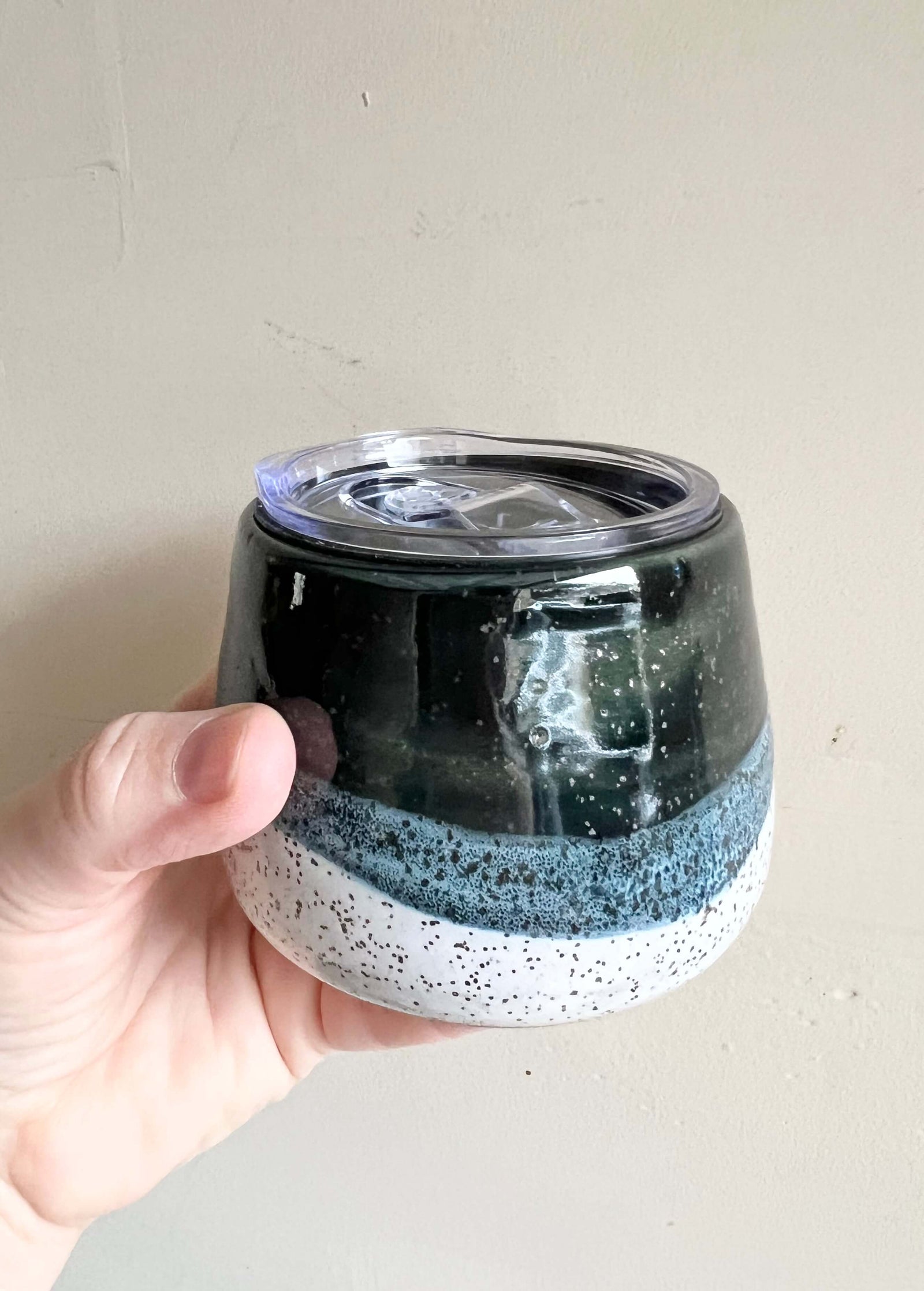 Blue Wave Travel Cup by Fig Tree Pots