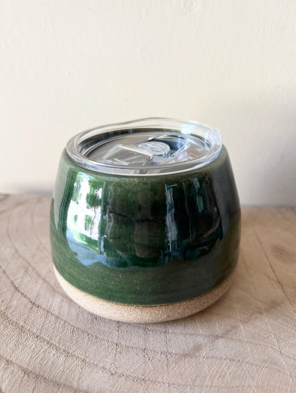 Dark Green Travel Cup by Fig Tree Pots