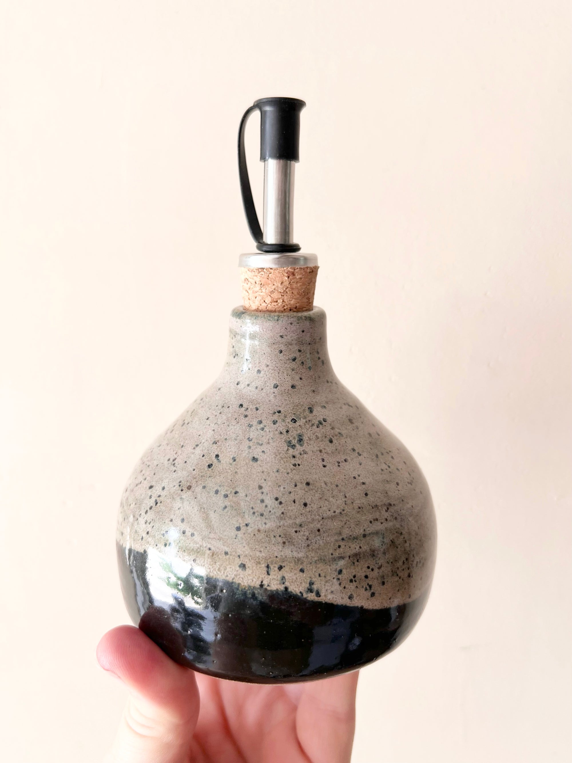 Midnight Speckled Oil Dispenser by Fig Tree Pots