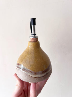 Mustard and Oak Oil Dispenser by Fig Tree Pots