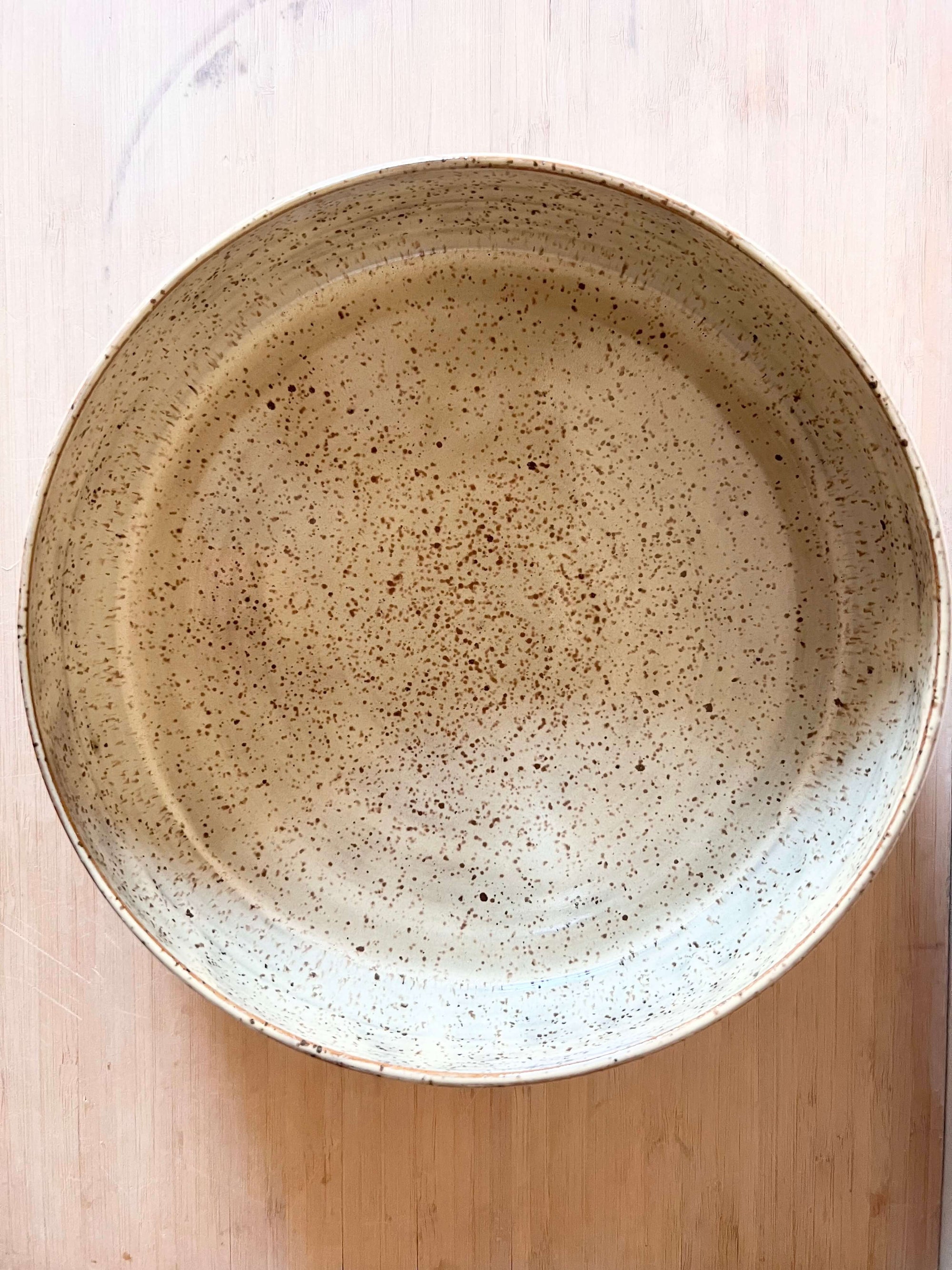 Oak Large Serving Bowl by Fig Tree Pots