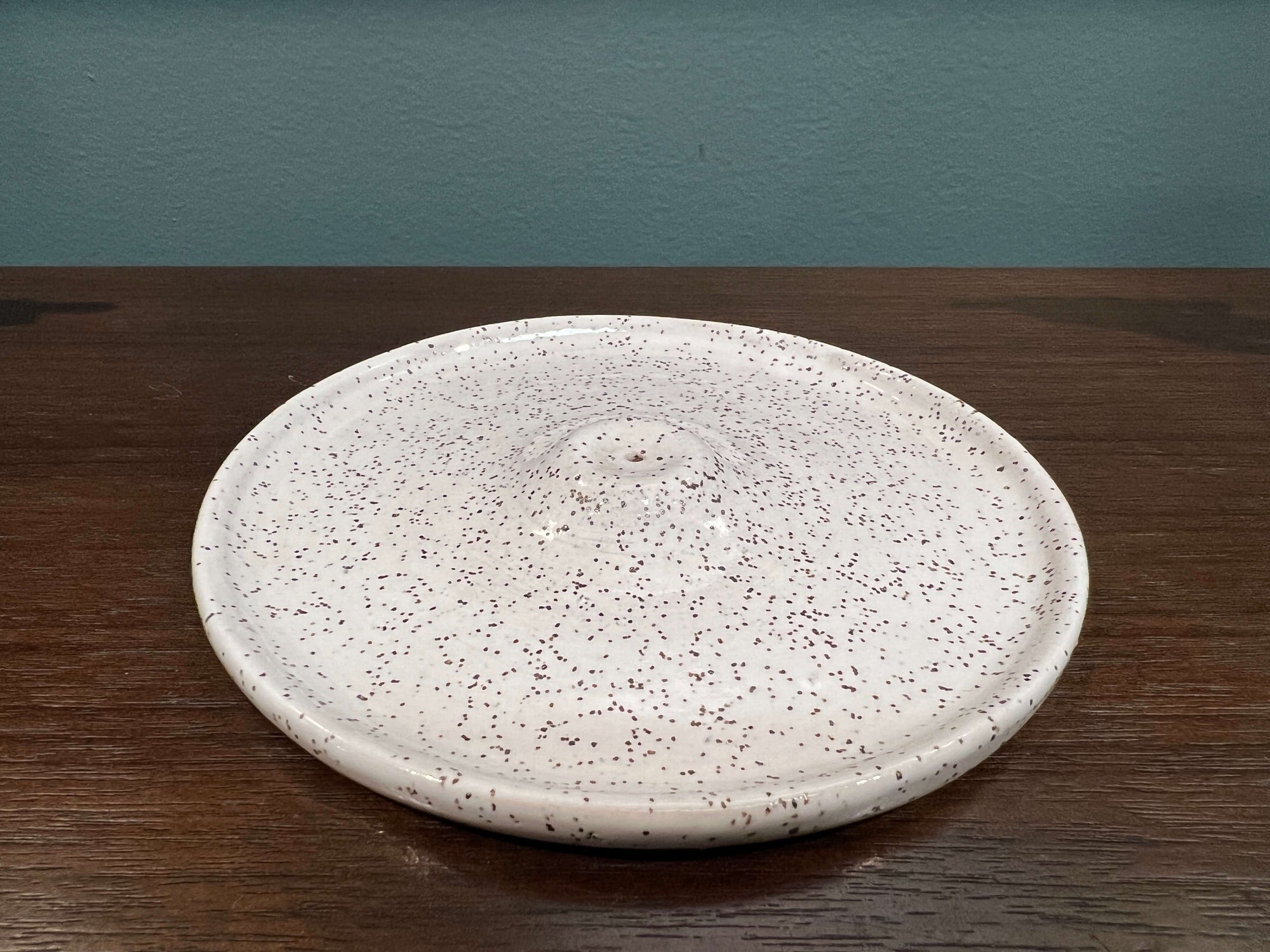 White Speckled Incense Holder by Fig Tree Pots