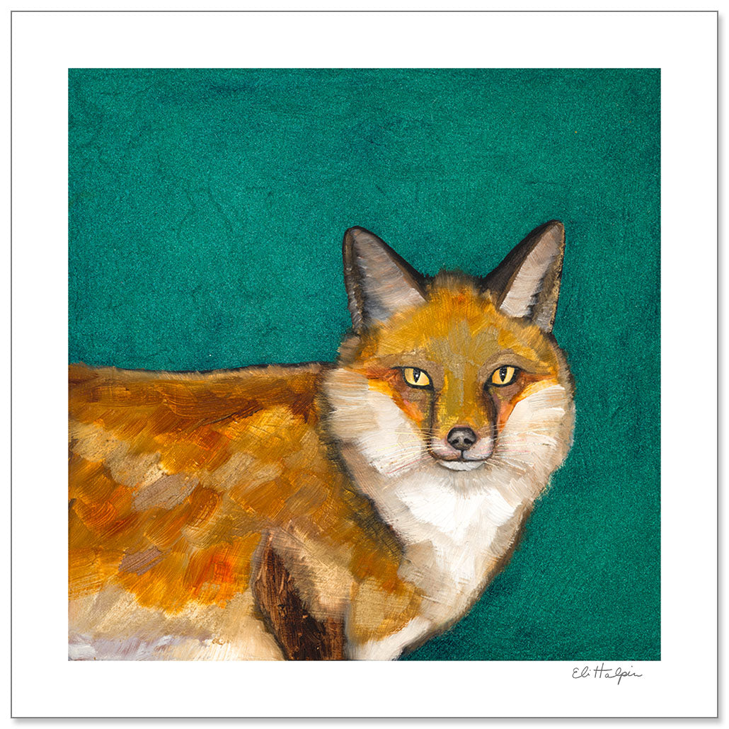 Foxy Print by Eli Halpin + 12"x12" Paper