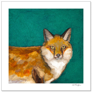 Foxy Print by Eli Halpin + 12"x12" Paper