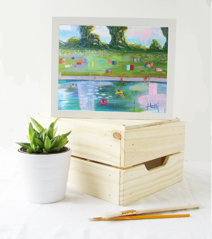 Barton Springs Pool II Print by Holli Hartman